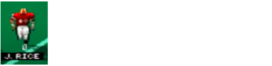 Giocatore di football pixelato