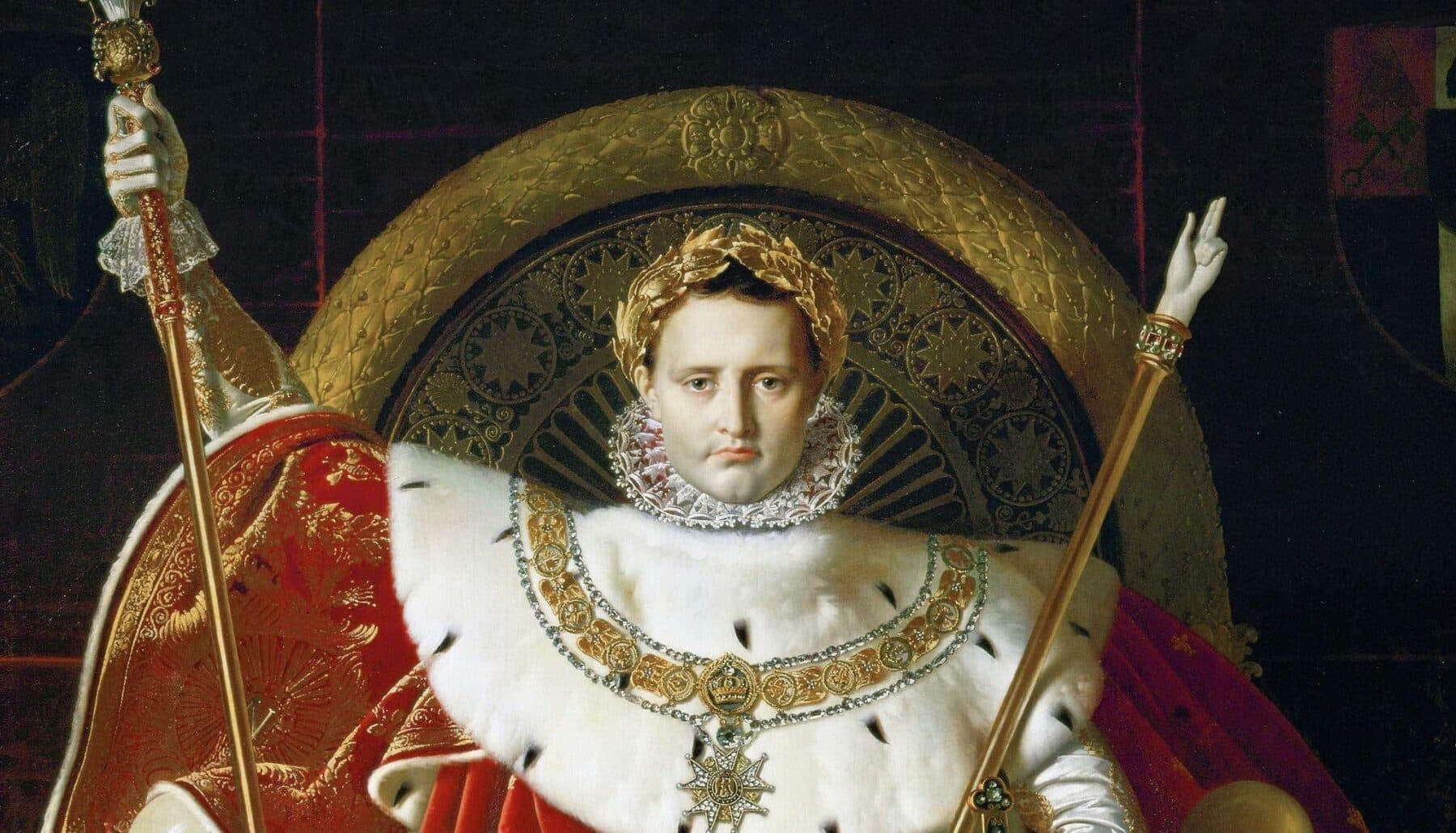 Napoleone sul trono imperiale